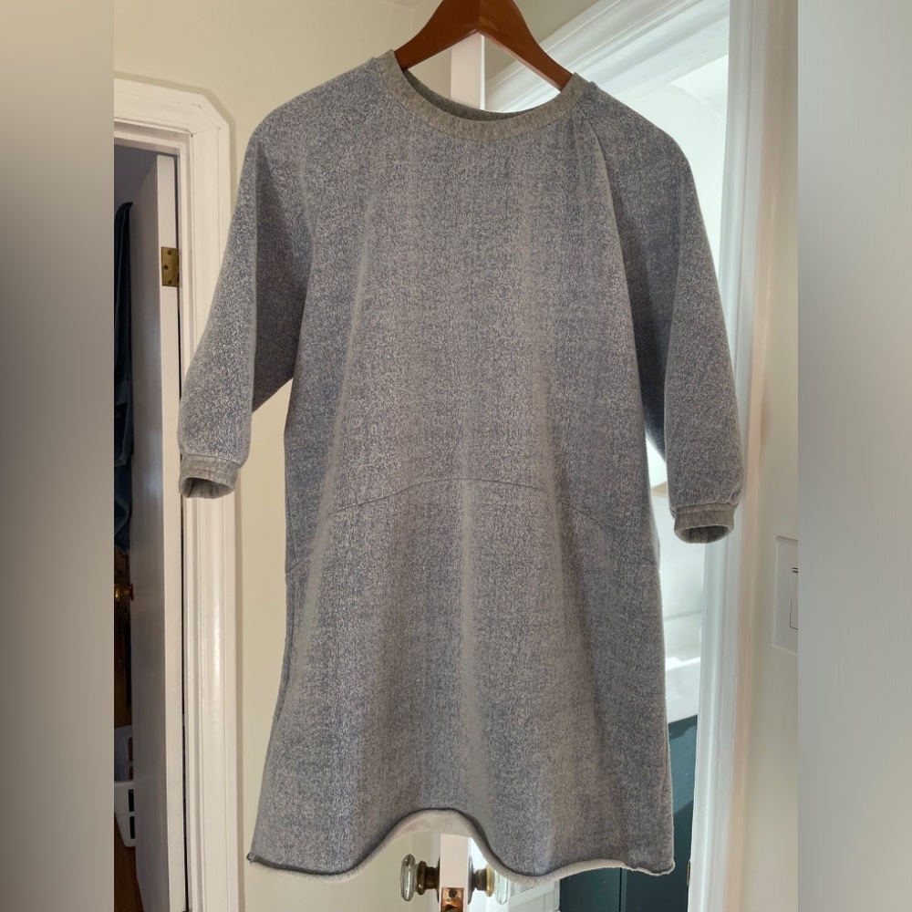 Tony Chestnut grey sweatshirt dress size S